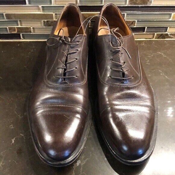 Pal Zileri dark‎ brown oxford lace up dress shoes Men’s Size 9 main image 5